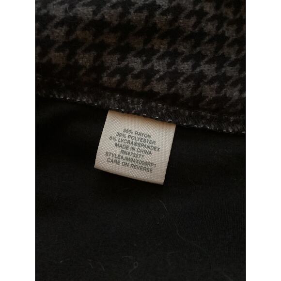 3086 MUDD FLX PONTE WOMENS HIGH RISE LEGGINGS SIZE MEDIUM BLACK/GRAY - Picture 8 of 9